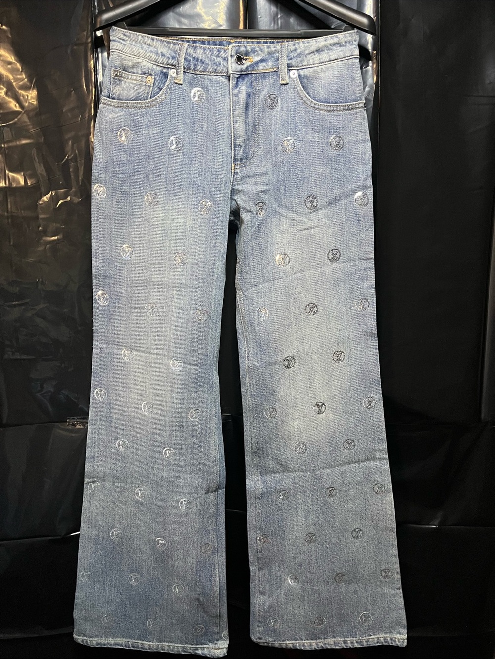 Louis Vuitton Women’s Signature Sequin Jeans Size 8/36 Waist